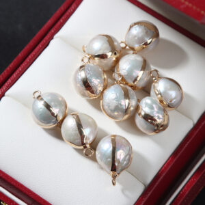 Pendentif en perle d'eau douce naturelle Edison de 12 à 13 mm