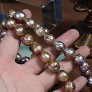 Perlas barrocas naturales Edison arrugadas de 12-13 mm
