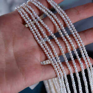 2-2.5mm Near-Round High Luster Baby Freshwater Pearls