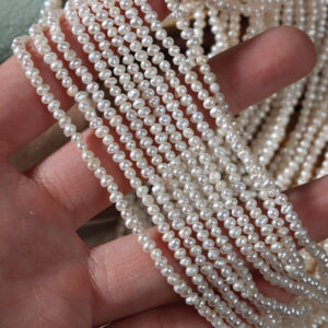 2.5mm Round Cultured Freshwater Pearls