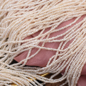 2mm High Luster Flat Freshwater Pearls