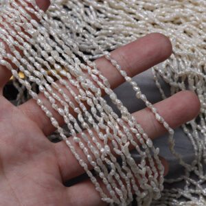 Perles de culture baroques sauvages irrégulières sans noyau de 2 mm