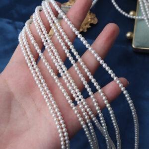 3-3.5mm-Round-Natural-Freshwater-Pearl-39cm-Strand
