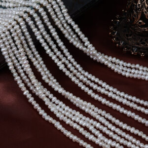 3-3.5mm White Irregular Freshwater Pearls