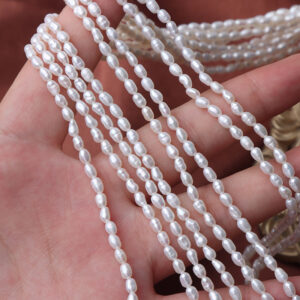 3mm Rice Loose Natural Freshwater Pearls