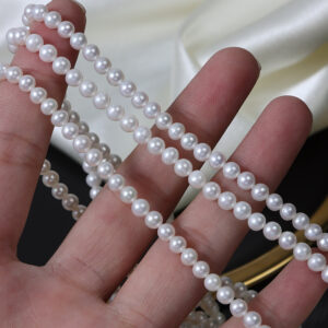 4-4.5mm Nucleus-Free Near-Round Cultured Pearls for DIY Necklace