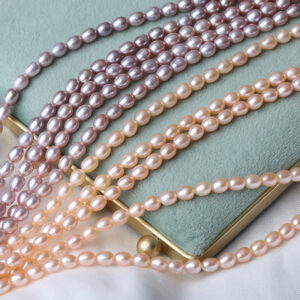 Perles d'eau douce colorées de 4,5 à 5 mm