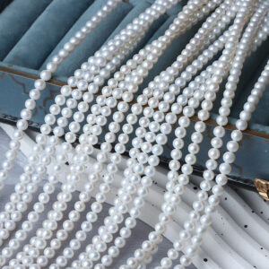 4.5-5mm-Round-Nucleated-Natural-Freshwater-Pearl-Necklace-Loose-Beads