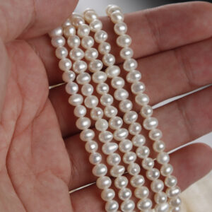 4mm Smooth Potato Freshwater Pearls for DIY Choker