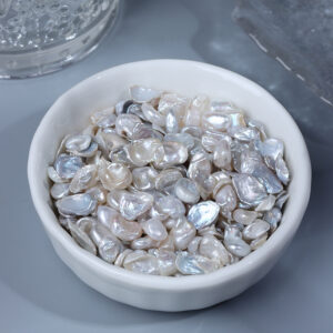 6-7 mm Vintage-Barock-Keshi-Perlen ohne Loch für DIY-Nagelkunst