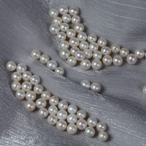 6mm Near-Round Freshwater Pearls for DIY Earrings