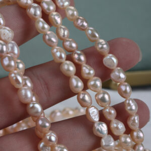 7mm Colorful Baroque Pebble Freshwater Pearls