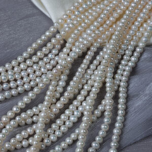 Perlas de agua dulce Keshi de alto brillo y sin núcleo de 7 mm