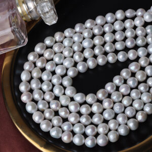 8-9mm Round Edison Natural Freshwater Pearls