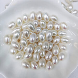 8mm High-Luster Rice Freshwater Pearls for DIY Jewelry