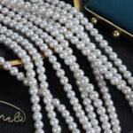 8 mm, nahezu rund, natürlich, Süßwasser, lose Perlen, Show