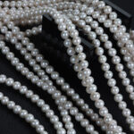 8 mm, nahezu runde, natürliche Süßwasserperlen, lose, sofort verfügbar