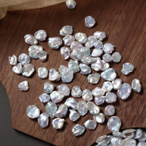 9-10 mm große barocke Keshi-Perlen ohne Loch für DIY-Nagelkunst