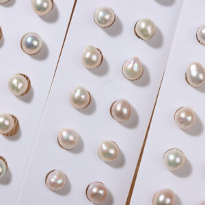 9-10 mm große natürliche Süßwasserperle, Barockperle Edison