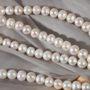 9mm High-Luster Potato Freshwater Pearls for DIY Necklace