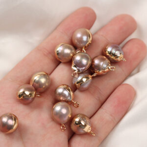 Baroque Gilded Edison Freshwater Pearl Pendant