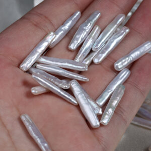 Barocke Süßwasserperlen im Stabdesign für DIY-Schmuck