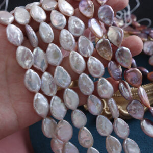 High-Luster Iridescent Baroque Teardrop Freshwater Pearls