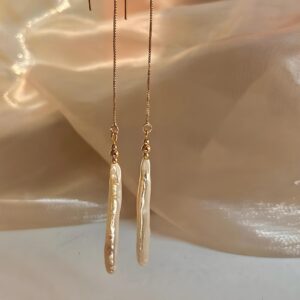 Verlängerte Barockperlen-Ohrhänger