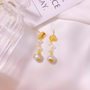 Potato Pearl Drop Earrings
