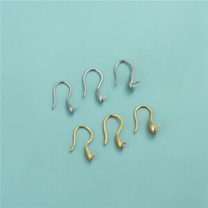 S925 Gold-Plated High Heel Earring Hooks