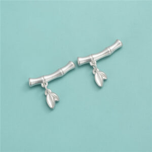 Armbandanhänger aus 925er Sterlingsilber in Bambusform