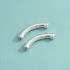 3D-Rohrarmband-Charm-Verbinder aus 925er Feinsilber