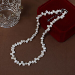 6mm Oval Cultured Pearl Necklace and Bracelet Set