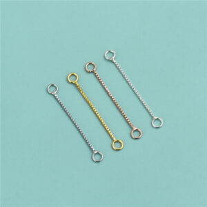 S925 Silber galvanisierte Ringverlängerungskette