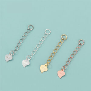 S925 Silber herzförmige Verlängerungskette