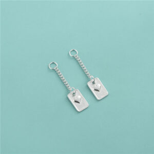 S925 Silver Love Tag Tassel I Extension Chain