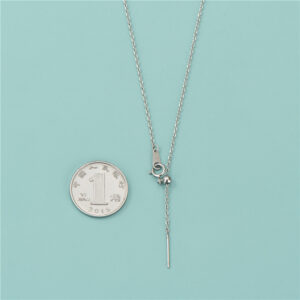 Kreuzkette mit Nadel aus 925er Sterlingsilber