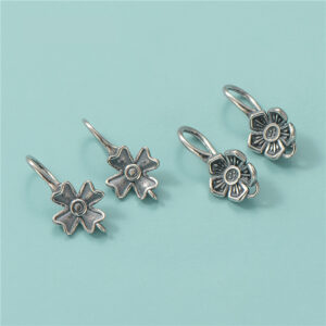 S925 Sterling Silver Crystal and Agate Earring Hooks