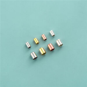 Tube d'extrémité galvanisé en argent sterling S925