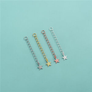 S925 Sterling Silber Fünfzackige Stern-Verlängerungskette