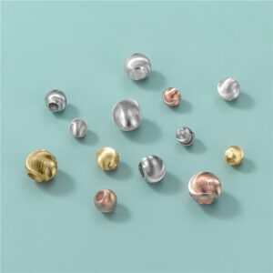 Breloque œil de chat en argent sterling S925 plaqué or