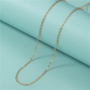 S925 Sterling Silver Gold-Plated Cross Chain