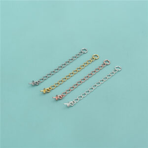 S925 Silver Empty Support Hook Extension Chain