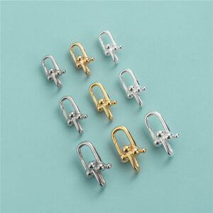 Hufeisenverschluss aus 925er Sterlingsilber, vergoldet