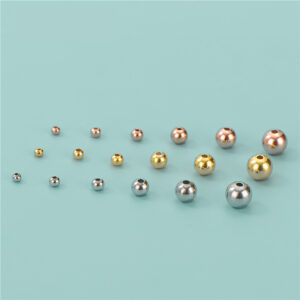 S925 Sterling Silver Gold-Plated Spacer Beads