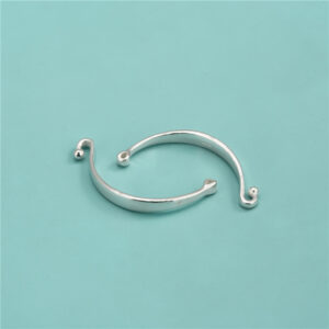 S925 Sterling Silver Half-Bangle Bracelet Charm