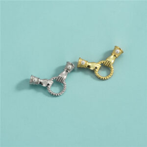 Fermoir de collier main dans la main en argent sterling S925
