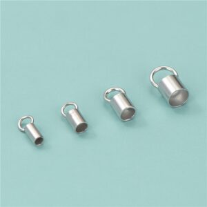 Clip tube rond en argent sterling S925