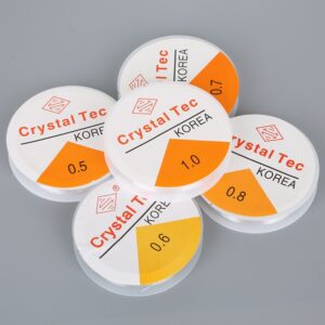 Transparent White Crystal Elastic Cord