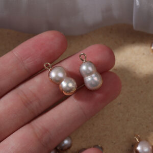 Zwei-in-Eins-Anhänger mit Erdnuss-Barockperle